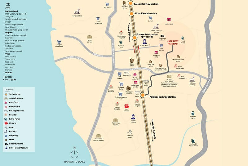 Mahindra Happinest Palghar Location